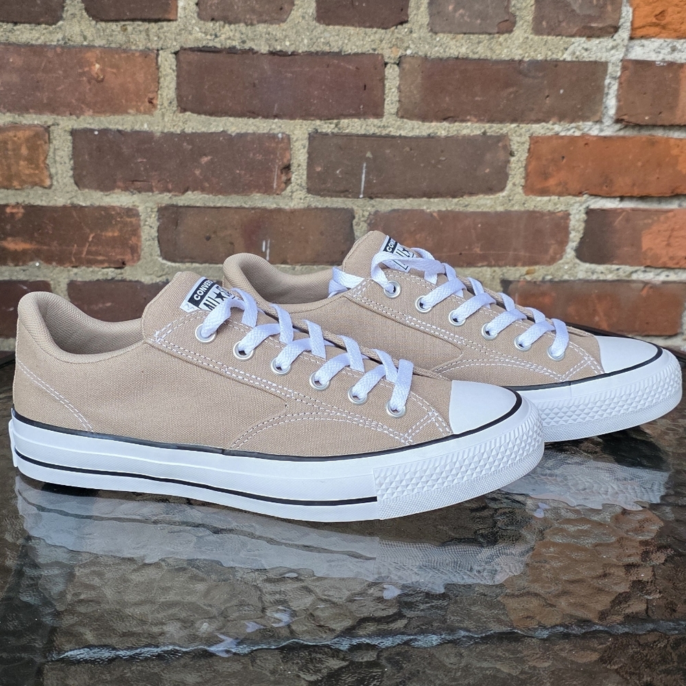 Converse Tan and White Canvas Sneakers